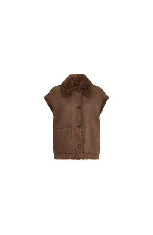 Brunello Cucinelli Brunello Cucinelli Shearling reversible vest