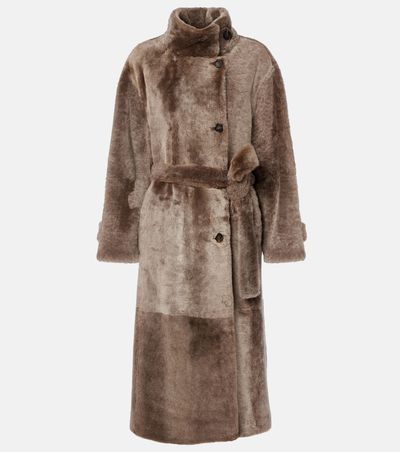 Brunello Cucinelli Brunello Cucinelli Shearling wrap coat