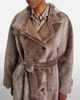 Brunello Cucinelli Brunello Cucinelli Shearling wrap coat - 7