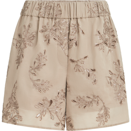 Brunello Cucinelli Brunello Cucinelli Shorts with dazzling broderie anglaise