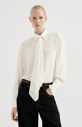 Brunello Cucinelli Brunello Cucinelli Silk shirt with tie