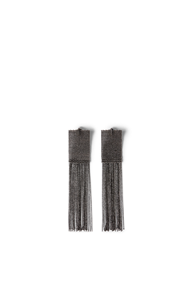 Brunello Cucinelli Brunello Cucinelli Silver frayed earrings