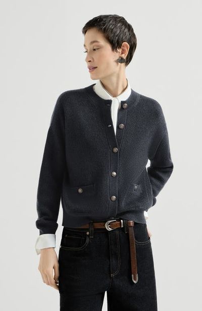 Brunello Cucinelli Brunello Cucinelli Sparkling cashmere cardigan