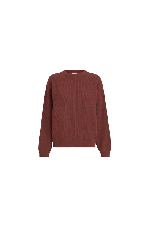 Brunello Cucinelli Brunello Cucinelli Sparkling cashmere English rib sweater