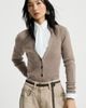 Brunello Cucinelli Brunello Cucinelli Sparkling cashmere lightweight ribbed cardigan - 5