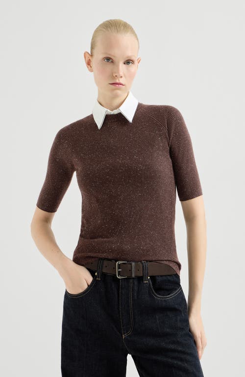 Brunello Cucinelli Brunello Cucinelli Sparkling cashmere lightweight sweater