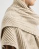 Brunello Cucinelli Brunello Cucinelli Sparkling cashmere, wool and mohair rib knit shawl - 4