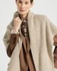 Brunello Cucinelli Brunello Cucinelli Sparkling cashmere, wool and mohair rib knit shawl - 5