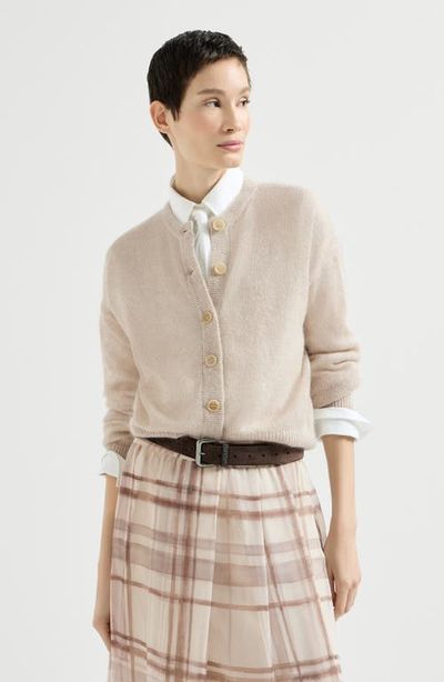 Brunello Cucinelli Brunello Cucinelli Sparkling mohair and wool cardigan