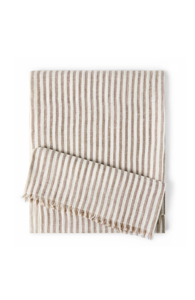 Brunello Cucinelli Brunello Cucinelli Sparkling striped linen scarf