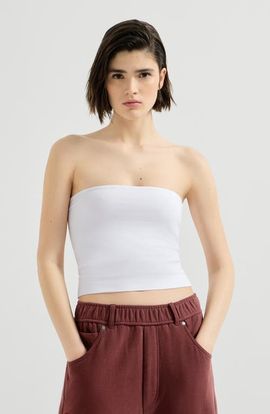 Brunello Cucinelli Brunello Cucinelli Stretch cotton jersey bandeau top