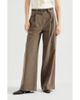 Brunello Cucinelli Brunello Cucinelli Stretch Cotton Moleskin Loose Tailored Trousers With Monili - 1