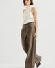 Brunello Cucinelli Brunello Cucinelli Stretch Cotton Moleskin Loose Tailored Trousers With Monili - 5