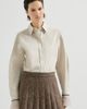 Brunello Cucinelli Brunello Cucinelli Stretch cotton poplin shirt with shiny silk cuffs - 1