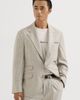 Brunello Cucinelli Brunello Cucinelli Striped cashmere and silk diagonal flannel deconstructed Cavallo blazer with metal buttons - 1