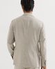 Brunello Cucinelli Brunello Cucinelli Striped cashmere and silk diagonal flannel deconstructed Cavallo blazer with metal buttons - 3