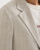Brunello Cucinelli Brunello Cucinelli Striped cashmere and silk diagonal flannel deconstructed Cavallo blazer with metal buttons - 4