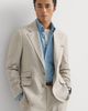 Brunello Cucinelli Brunello Cucinelli Striped cashmere and silk diagonal flannel deconstructed Cavallo blazer with metal buttons - 5
