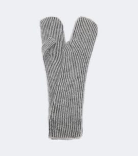 Brunello Cucinelli Brunello Cucinelli Striped mohair and wool-blend mittens