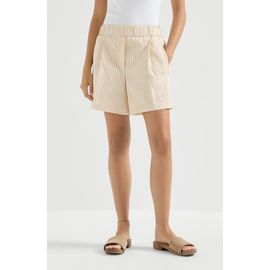 Brunello Cucinelli Brunello Cucinelli Striped seersucker shorts