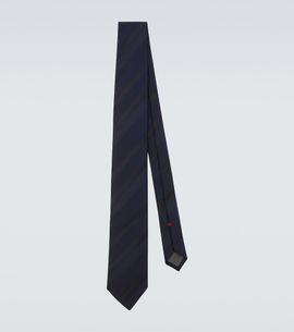 Brunello Cucinelli Brunello Cucinelli Striped silk jacquard tie