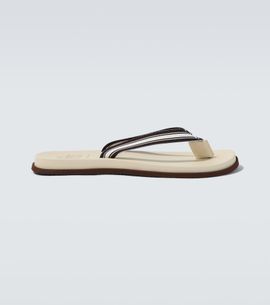 Brunello Cucinelli Brunello Cucinelli Striped thong sandals