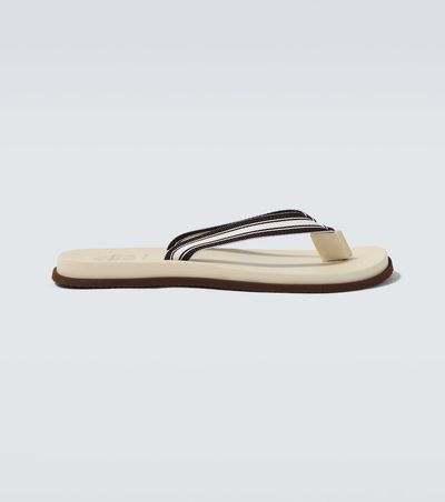 Brunello Cucinelli Brunello Cucinelli Striped thong sandals