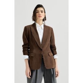 Brunello Cucinelli Brunello Cucinelli Suede blazer with monili