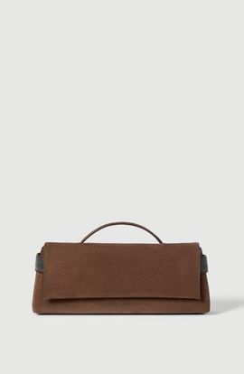 Brunello Cucinelli Brunello Cucinelli Suede Essence clutch bag
