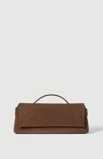 Brunello Cucinelli Brunello Cucinelli Suede Essence clutch bag