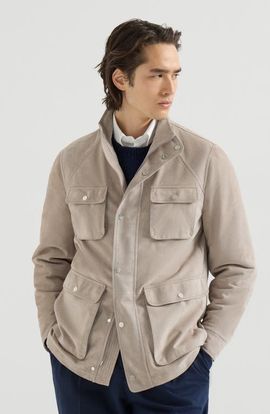 Brunello Cucinelli Brunello Cucinelli Suede unlined safari jacket