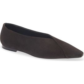 Brunello Cucinelli Brunello Cucinelli Suede Wrap Flat