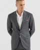 Brunello Cucinelli Brunello Cucinelli Super 150s virgin wool wide chalk stripe batavia Tailor blazer with peak lapels - 1