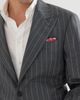 Brunello Cucinelli Brunello Cucinelli Super 150s virgin wool wide chalk stripe batavia Tailor blazer with peak lapels - 4
