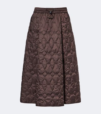 Brunello Cucinelli Brunello Cucinelli Technical padded midi skirt