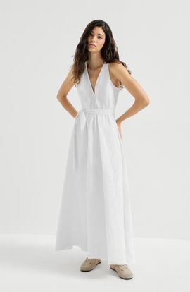 Brunello Cucinelli Brunello Cucinelli Techno cotton poplin broderie anglaise dress