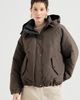 Brunello Cucinelli Brunello Cucinelli Techno cotton taffeta outerwear jacket with detachable knit hood and shiny zipper pull - 1