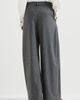 Brunello Cucinelli Brunello Cucinelli Virgin wool and cashmere twill flannel pleated barrel trousers with monili - 3
