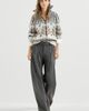 Brunello Cucinelli Brunello Cucinelli Virgin wool and cashmere twill flannel pleated barrel trousers with monili - 5
