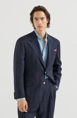 Brunello Cucinelli Brunello Cucinelli Virgin wool chalk stripe Tailor blazer
