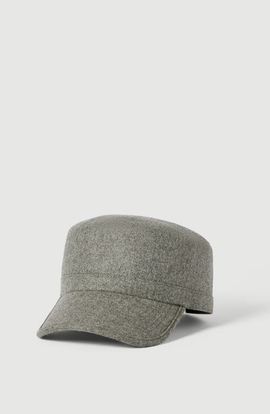 Brunello Cucinelli Brunello Cucinelli Virgin wool flannel field cap