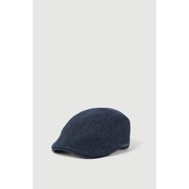 Brunello Cucinelli Brunello Cucinelli Virgin wool flannel flat cap with embroidered logo