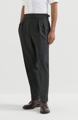 Brunello Cucinelli Brunello Cucinelli Virgin wool flannel trousers