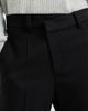 Brunello Cucinelli Brunello Cucinelli Virgin Wool Gabardine Wrap-front Trousers With Monili - 4