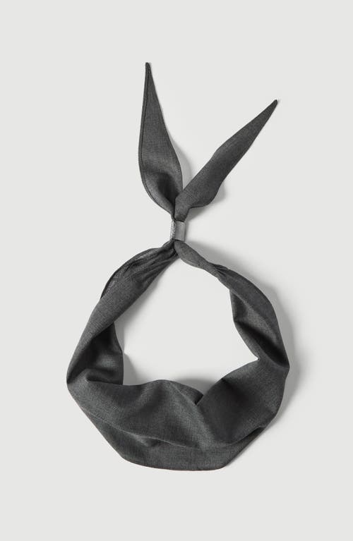 Brunello Cucinelli Brunello Cucinelli Virgin wool organza necktie with monili
