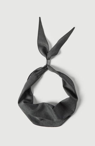 Brunello Cucinelli Brunello Cucinelli Virgin wool organza necktie with monili