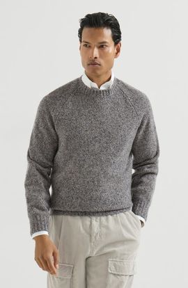 Brunello Cucinelli Brunello Cucinelli Virgin wool, silk and cashmere chiné sweater