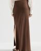 Brunello Cucinelli Brunello Cucinelli Viscose and linen twill fluid bias-cut skirt - 3