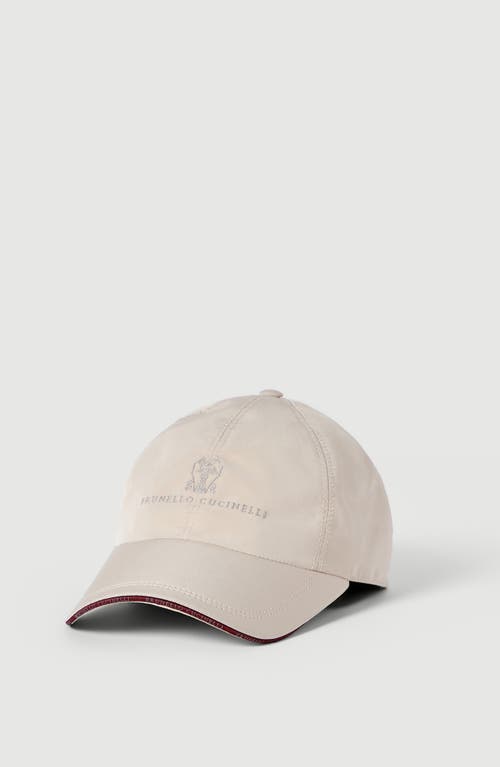 Brunello Cucinelli Brunello Cucinelli Water-resistant microfiber baseball cap with embroidered logo