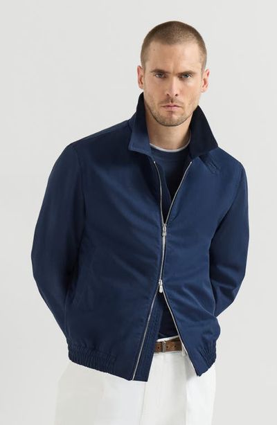 Brunello Cucinelli Brunello Cucinelli Water-resistant microfiber outerwear jacket
